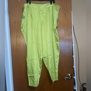 Eloquii Lime Pleated Front Pants